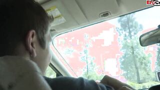 Picked up a thin unshaved 18yo women with small breasts for a spontaneous nailed