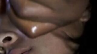 Hungry ebony bitches share stud's big tool before he fucks them both