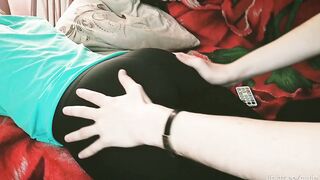 Long and juicy butt stepsister inside pants