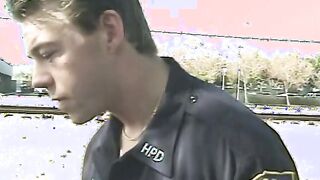 Goddess tight blonde takes 2 dicks at once outdoor on a motorcycle