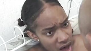 Sweet bimbos give a blow job to Beauty dude