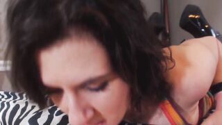 Amateur Facefucked and Spanked