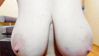 Myla Angel Tits sucking off, leaking milk, snatch play, masturbating with finger bang, putting inside ebony bra and lingerie!