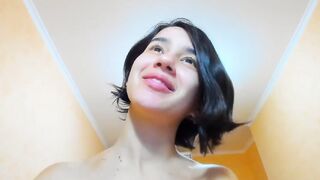 Myla Angel Tits sucking off, leaking milk, snatch play, masturbating with finger bang, putting inside ebony bra and lingerie!