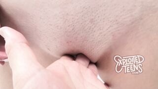 This cute Jewish teen cocksucker is starring in her first porn