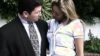 chick on top fucks white penis on the bed