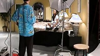Stud camera dude mounts eastern goddess on his penis fucking hardcore