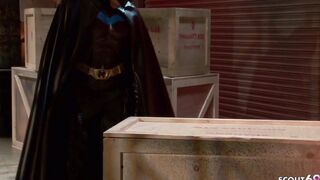 Hard Batman Parody Cosplay FFM 3Some Sex