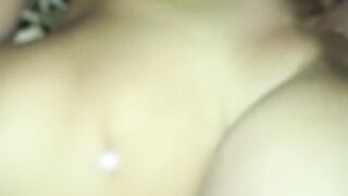 First double penetration for my fiance. Amateur double penetration jizzed