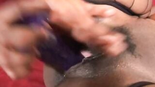 Amazing lesbo ebony girls into panties eat each other out and tease pussies