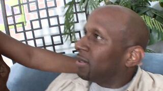 Big Boobed ebony Hot blows and fucks african stud like a expert