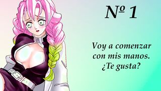 JOI animated con Mitsuri. Beautiful Gang Bang. En español.