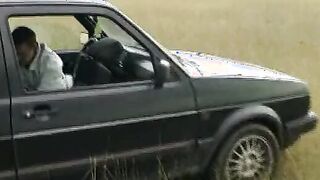 Brueder ficken Passantin Outside auf der Wiese