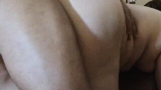 This huge butt is always hungry for penis and cum
