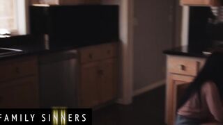 (Jennifer White's) Husband Is Always Busy She Can't Help But Gives Inside To Her Muscly Stepson - Family Sinners