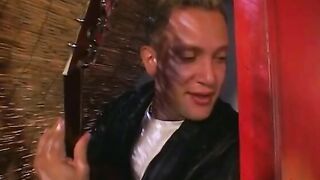 Turned On blond nympho gets her tight booty slammed on bed