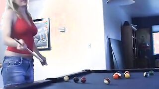 Blonde gets cum on glasses by a lusty dick
