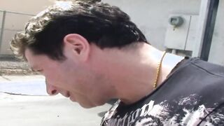 Cameron Love teenage dark hair gets banged! and creampied