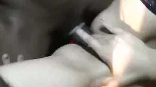 Gang bang with a teenie who pleases everyone's dicks
