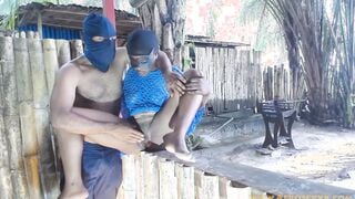 Twat masturbation at the village