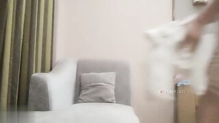 chinese amateur with fine skin and tender meat, very sensitive constitution, continuous orgasm