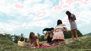 NO LINGERIE BEND OVER: hot Tight Cunt girls having fun public into mini skirt short skirts