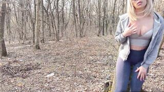blonde milf on a run masturbates inside outdoors and gets squirted into pants #bigass #latina #public #extreme