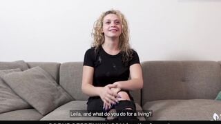 CASTING FRANCAIS - French Canadian amateur gets banged! rough into first time porn