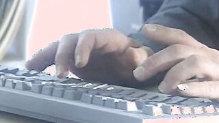 Cheating blonde secretary prefers to masturbate rather got fuck by hubby