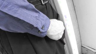 Sugar pop jizzes on whore's nice boobies after drilling her into his room
