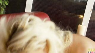 Big Boobed blonde women wants to taste his lovely penis