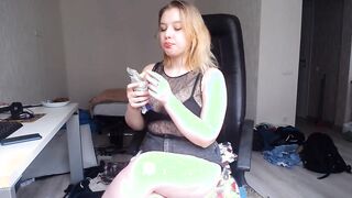 teens women crazy talk and performance her natural big boobs and white barely legal twat! she want