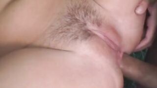 Crazy Hot, young dark hair beauty takes a rough dick inside her butt, cum on her face