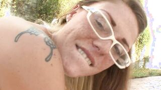 Chubby Scarlett and Courtney are anal cumshot cum swappers