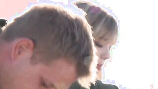 18 Bombshell Nicole Ray Snatch Boned Outdoor