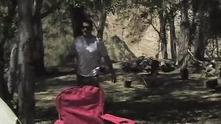 Lucky guy with a long penis fucks to hot young girls outdoor