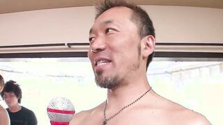 Japanese mass sex party by the pool Part one