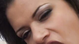 sexy dark hair ride a penis like a rodeo