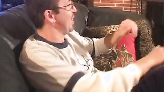 Frisky blonde gets a cummed into her asshole