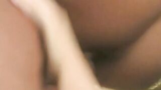 White bitch blows jugs while getting her tight box filled with dick