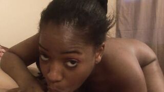 African hot with nice round booty riding thick penis