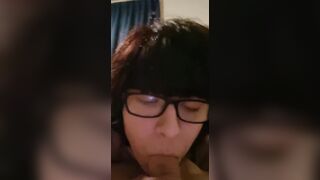 Gf sucking off long penis