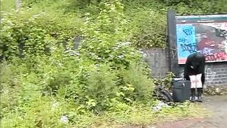 Masturbating inside broad daylight at the bus stop