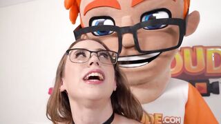 Big Titted bimbo with glasses Jackie Hoff gets a rough pounding