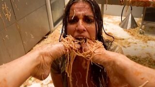 POWER BDSM - Italian Food Bondage For Eveline Dellai - ft. Brittany Bardot