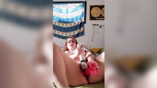 Amateur BBW Ride and Fucks XL Toy