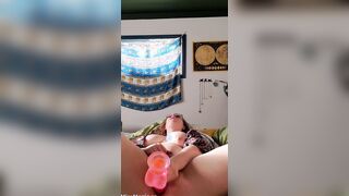 Amateur BBW Ride and Fucks XL Toy