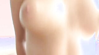 Mae Meyers three-way fucking inside double penetration