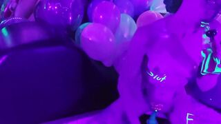 Toke, Smoke & Rides my vibrator under blacklights!