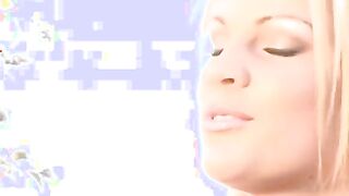 Vampish blonde Hottie blows cock and gets it deepthroat into on th lawn